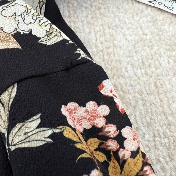 3 for $6 ASOS Stradivarius Black Floral Boho Summer Cocktail Mini Dress S - Picture 9 of 9